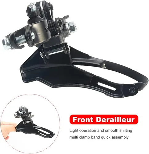 Miniatura 5 de Tookie Desviador delantero de bicicleta, desviador universal de bicicleta, cambiador de velocidad de acero TZ 30 Accesorios de repuesto
