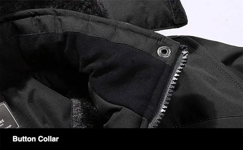 Miniatura 4 de MAGCOMSEN - Chaqueta de invierno para hombre impermeable abrigada con forro polar y múltiples bolsillos