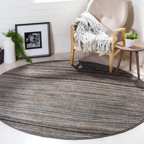 Miniatura 9 de SAFAVIEH Amsterdam Collection AMS111A - Alfombra para pasillo, 2 pies 3 pulgadas x 8 pies, color crema y beige, diseño moderno de ondas a rayas,