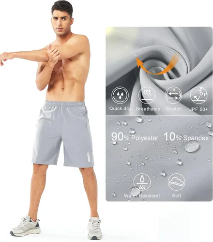 Miniatura 4 de NORTHYARD Pantalones cortos deportivos ligeros de secado rápido y de 7pulgadas para hombre, para senderismo, deportes, gimnasio, correr