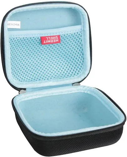 Miniatura 3 de Hermitshell Funda de viaje para impresora de bolsillo Phomemo M02 / Phomemo M02 Pro/Phomemo M02S (negro exterior + interior azul claro)