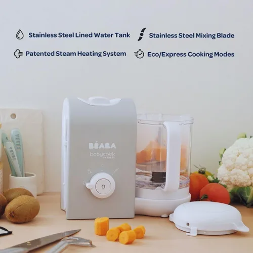 Miniatura 3 de BEABA Babycook Express – el más rápido Babycook, fabricante de alimentos para bebés, procesador de alimentos para bebés, vaporizador de alimentos
