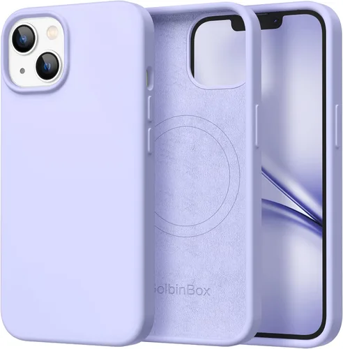 Miniatura 62 de GolbinBox Funda magnética para iPhone 17, compatible con MagSafe, cubierta de silicona integrada para control de cámara, funda de silicona líquida a