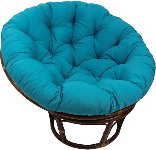 Cojín colgante para silla de hamaca, cojín de tumbona para interiores y exteriores, cojín redondo grueso para silla de huevo, cojín de asiento para