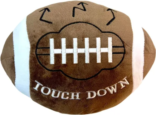 Miniatura 6 de GiftExpress Almohada de fútbol de felpa de 12 pulgadas, juguete suave de peluche, decoración de sala de juegos, cojín temático de fútbol para niños