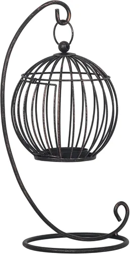 Miniatura 9 de Asense Portavelas de metal, modernos candelabros rústicos de granja, faroles decorativos para interiores y exteriores, mantel de mesa, estilo 1