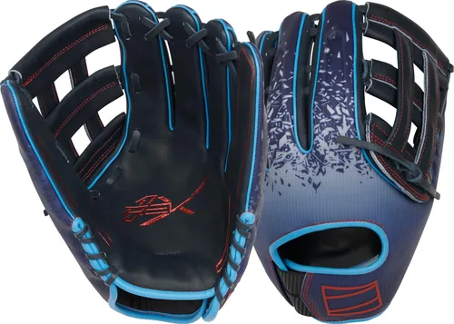 Miniatura 9 de Rawlings Guante de béisbol REV1X Negro/dorado 2 piezas de tela sólida