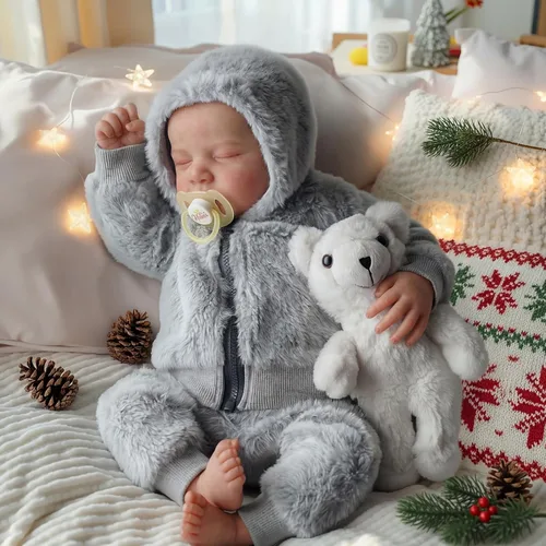 Miniatura 9 de BABESIDE Muñecas realistas de bebé Reborn para niños, 17 pulgadas, sensación de bebé real, muñeca de bebé recién nacido, muñeca de cuerpo completo