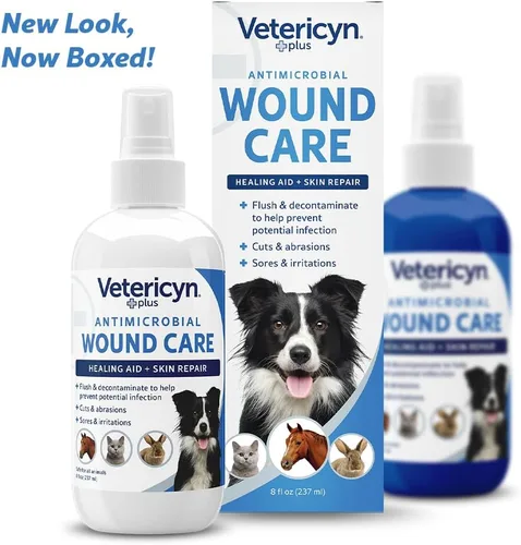Miniatura 5 de Vetericyn Plus Spray para el cuidado de heridas de perro Ayuda curativa y reparación de la piel, limpia heridas, alivia la picazón en la piel