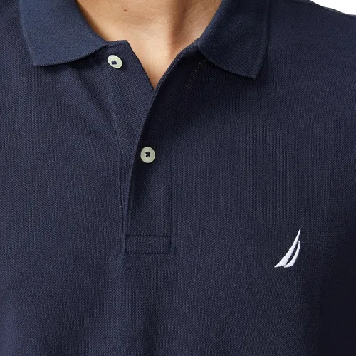 Miniatura 173 de Nautica playera polo clásica de mangas cortas, color sólido, para hombre