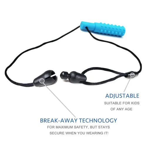 Miniatura 5 de Xtra Tough (XT) - Collar sensorial para masticar (paquete de 3) – Ayuda motora oral sensorial, juguetes mordedores para autismo, TDAH, lactancia