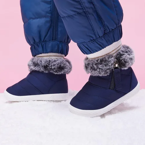 Miniatura 3 de BMCiTYBM Botas de nieve impermeables para bebé niño y niña, botines cálidos de invierno, antideslizantes, ligeros, zapatos al aire libre