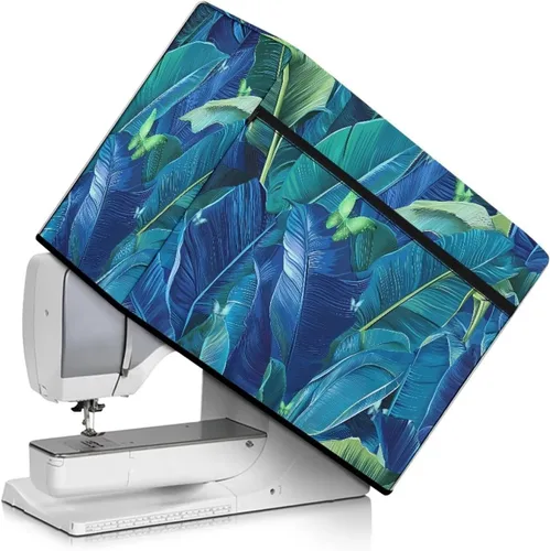 Miniatura 45 de Funda para máquina de coser de mariposas y flores con prácticos bolsillos, funda protectora con asa, para la mayoría de máquinas de coser estándar