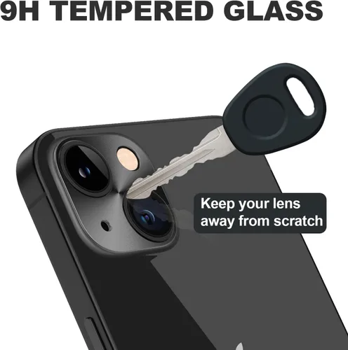 Miniatura 4 de Protector de lente de cámara para iPhone, [2 unidades] Funda protectora de aleación de aluminio premium para lente de cámara trasera
