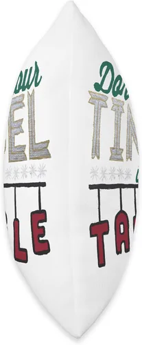 Miniatura 2 de Chicago Designs Don't Get Your Tinsel in A Tangle - Almohada de 16 x 16 pulgadas, multicolor