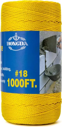 Miniatura 27 de HONGDA Cuerda de nailon, cuerda de nailon trenzado #18 de 250 pies, perfecta para trabajos de mampostería y para el diseño de construcción general