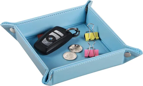 Miniatura 31 de Cuenco para llaves para hombres, soporte para entrada, mesita de noche, bandeja de valet para cosas de bolsillo, organizador de mesita de noche