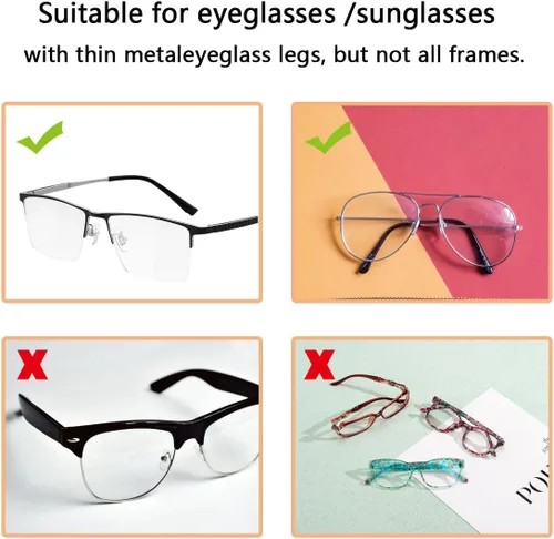 Miniatura 2 de 10 pares de puntas de silicona antideslizantes para gafas, puntas de extremo de gafas, puntas de calcetín para orejas, puntas de extremo