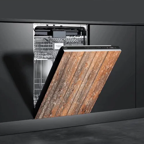 Miniatura 4 de Cubierta Magentic para lavavajillas con tablones de madera antigua, decoración de personalidad, imán autoadhesivo para nevera, adhesivos decorativos