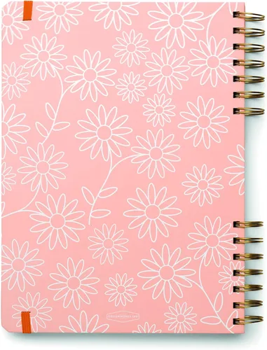 Miniatura 4 de DesignWorks Ink Pink Take Care - Cuaderno de atención plena en espiral, diario guiado de gratitud y bienestar, planificador diario sin fecha