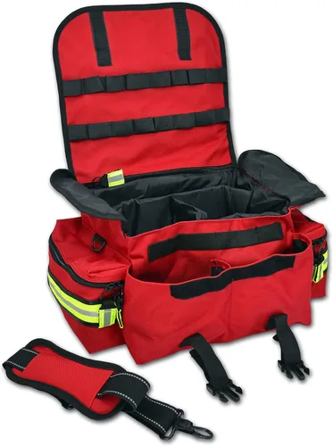 Miniatura 2 de Lightning X Products Pequeño EMT Medic First Responder Trauma EMS Jump Bag Con Divisores - Rojo