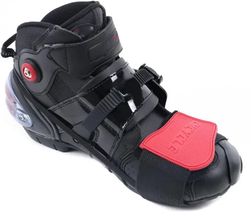 Miniatura 4 de Accesorios de palanca de cambios para zapatos, protector de botas de motocicleta Rojo