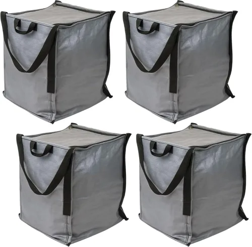Miniatura 15 de DURASACK XL - Bolsas de almacenamiento resistentes con cremallera de 48 galones, color negro