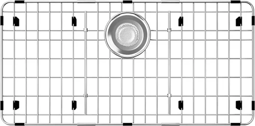 Miniatura 14 de Protector de rejilla para fregadero, rejillas inferiores de 18 pulgadas, protector de fregadero con radio de esquina, protector de fregadero