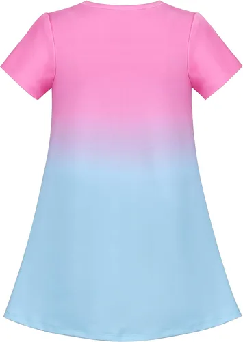 Miniatura 2 de Sunny Fashion Camiseta de vestir para niñas, con apliques de ardilla, talla 3-8, Rosado