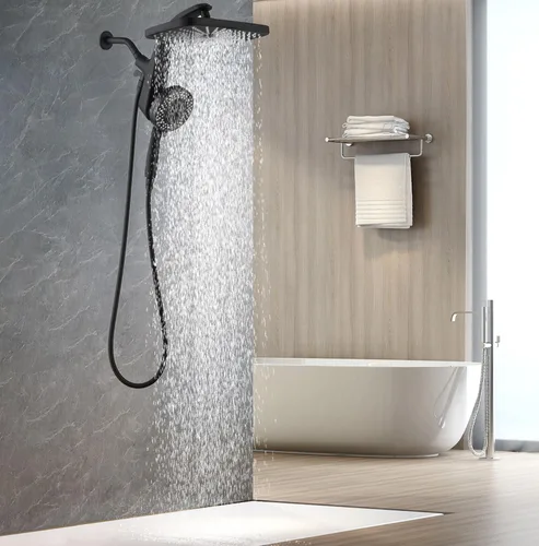 Miniatura 2 de BOZYBO Rain Shower Head with Handheld: High Pressure Shower Heads with Handheld Spray Combo, 12" Rainfall Shower Head and 9 Sprays Hand Showerheads