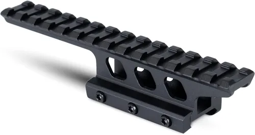 Monstrum Shrapnel Montaje elevador de perfil alto con base de parada de retroceso Picatinny | 14 ranuras 5 pulgadas