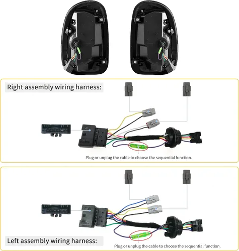 Miniatura 5 de VLAND - Luces traseras ahumadas LED Union Jack compatibles con BMW Mini Cooper Countryman R60 2010-2016 con señal de giro secuencial, luces