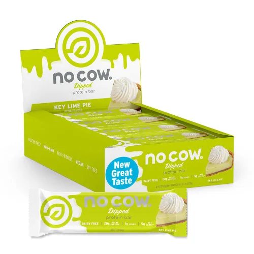 Miniatura 7 de No Cow - Barras de alto contenido en proteínas, chocolate con caramelo salado - Snacks saludables, 20 g de proteína vegana, alta en fibra, bajas
