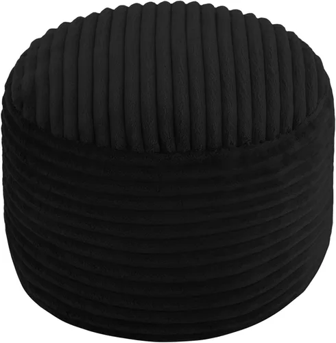 Miniatura 13 de MeMoreCool Puf Otomano Redondo Relleno Reposapiés, Puf de Piso Reposapiés con Relleno de Trozos de Espuma Suave, Otomano Redondo Pequeño Reposapiés