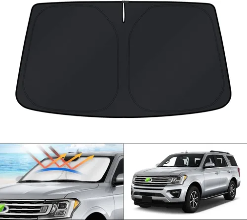 Miniatura 255 de KUST - Parasol plegable para parabrisas para Ford Ranger, accesorios 2019-2025 2026, parasol personalizado para ventana, protector solar plegable