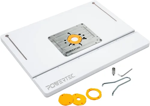 Miniatura 11 de POWERTEC Kit de valla de mesa de enrutador, sistema de lujo, 3-3/8 pulgadas de alto, 24 pulgadas de largo, mesa de enrutamiento para carpintería