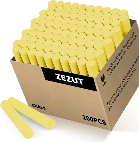 Miniatura 12 de Tizas azules 100PCS, tizas de bajo polvo en barra al por mayor para pizarra y pizarrón no tóxicas