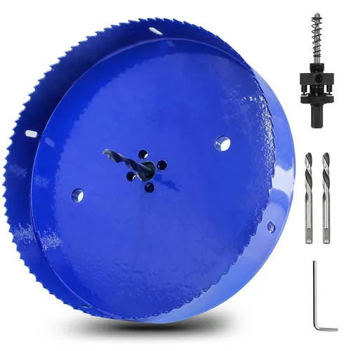 Miniatura 40 de Luomorgo Broca de sierra de agujero de 1.496 in/1 1/2 pulgadas, profundidad de corte HSS de 1 1/4 pulgadas, cortador de agujeros bimetálicos