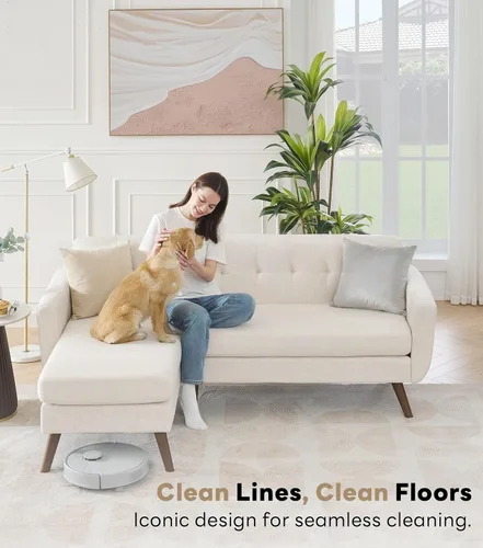 Miniatura 4 de Tbfit Sofá en Forma de L, Sofás Seccionales Modernos de Mediados de Siglo de 80" de Ancho, Sofás de 3 Plazas con Chaise Lounge Amplio, Sofá Beige