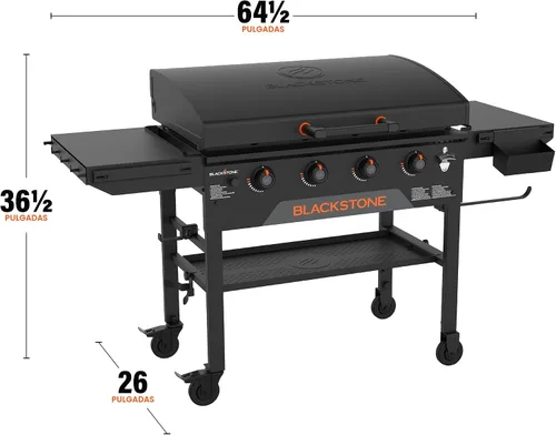 Miniatura 3 de Blackstone 2322 Plancha Original de 36" con Campana con Refuerzo en X y Placa de Plancha Omnívora, Acero con Recubrimiento en Polvo, Negro