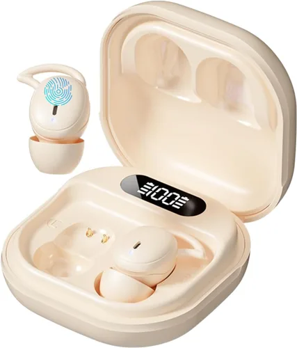 Miniatura 10 de Auriculares para dormir, 5.4 Bluetooth con cancelación de ruido para dormir, ultra delgados, a prueba de sueño lateral, inalámbricos
