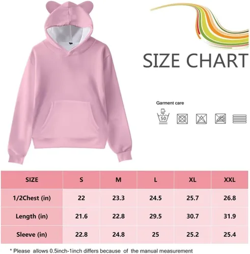 Miniatura 3 de BONPUR Sudadera con capucha de manga larga con capucha, unisex, día de San Valentín