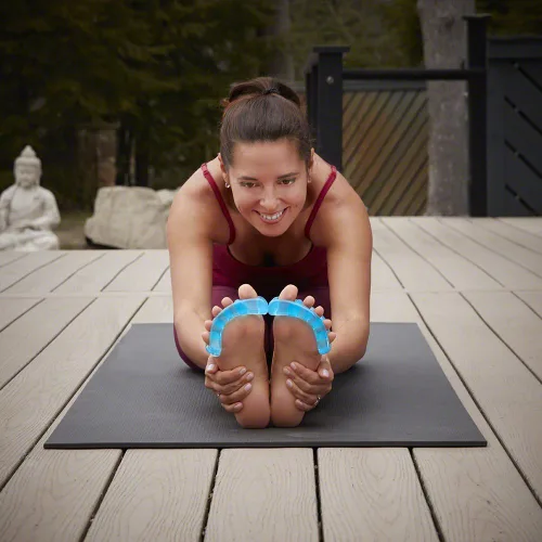 Miniatura 5 de YogaToes® Classic para Mujeres - Talla Pequeña se Adapta a 7 y Más, Azul Zafiro: Estirador de Dedos del Pie y Separador de Dedos del Pie. ¡Combate