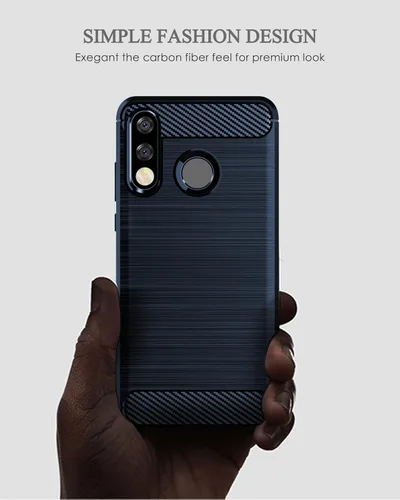 Miniatura 5 de Asuwish Funda compatible con Huawei P30 Lite y protector de pantalla de vidrio templado, accesorios de celda, TPU de cuerpo completo, fundas