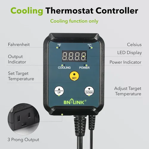 Miniatura 2 de Century controlador de termostato de refrigeración digital para dispositivo de refrigeración 40-108°F
