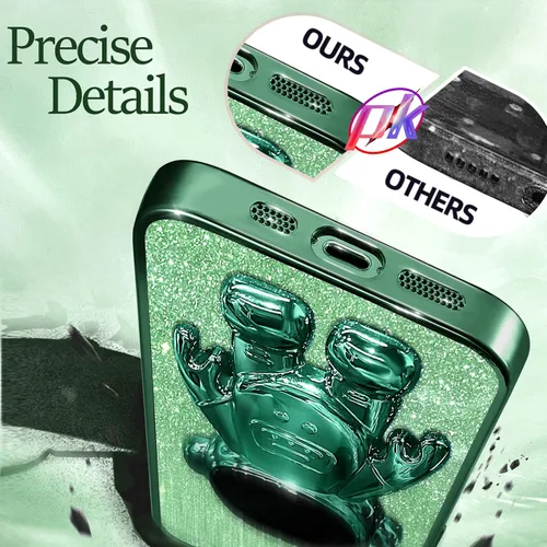 Miniatura 105 de Buleens Funda para iPhone 11 Pro Max Astronauta, Fundas Transparentes para iPhone 11 ProMax con Papel con Purpurina y Soporte de Astronauta, Mujeres