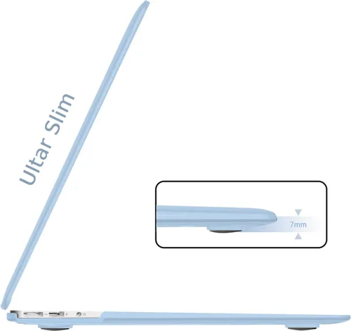 Miniatura 4 de B BELK Funda compatible con MacBook Air de 13 pulgadas modelo A1466 A1369 versión 2010-2017, carcasa rígida de plástico mate para laptop + cubierta