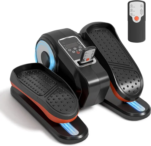 Máquina elíptica para debajo del escritorio para personas mayores – Mini ejercitador de pedales para las piernas, compacto, silencioso y portátil,