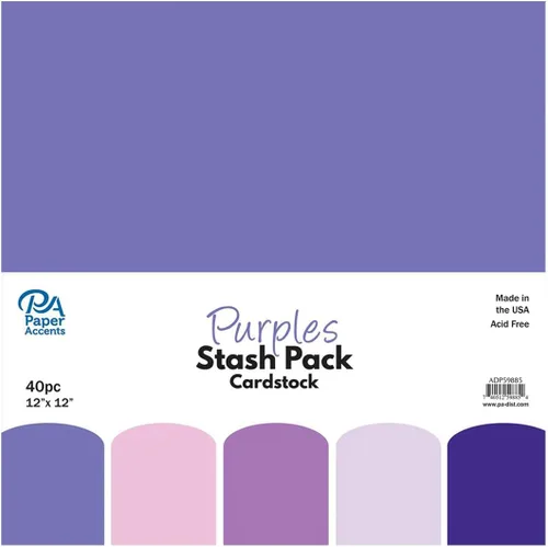Miniatura 11 de PA Paper Accents - Paquete de cartulina de 12 x 12 pulgadas, papel de cartulina de color negro para hacer tarjetas, álbumes de recortes, impresión