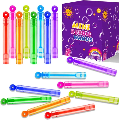 Suministros de fiesta de burbujas para niños, paquete de 20 a 300 mini varita de burbujas para niños pequeños, bolsa de regalos pequeña para acampar